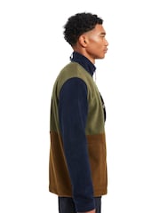 Sealskinz Green Taverham Colour Blocked Full Zip Fleece - Image 3 of 6