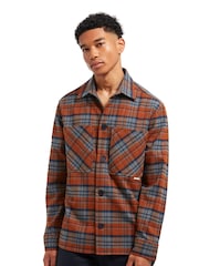 Sealskinz Orange Thrigby Checkered Buttoned Down Shirt - Image 1 of 6