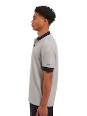 Sealskinz Blue Dersingham Short Sleeve Printed Polo Shirt - Image 2 of 5