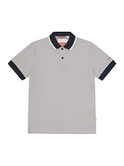 Sealskinz Blue Dersingham Short Sleeve Printed Polo Shirt - Image 5 of 5