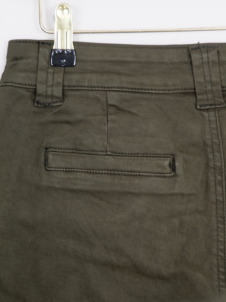 Lakeland Clothing Green Cotton Blend Cargo Jeans - Image 4 of 4