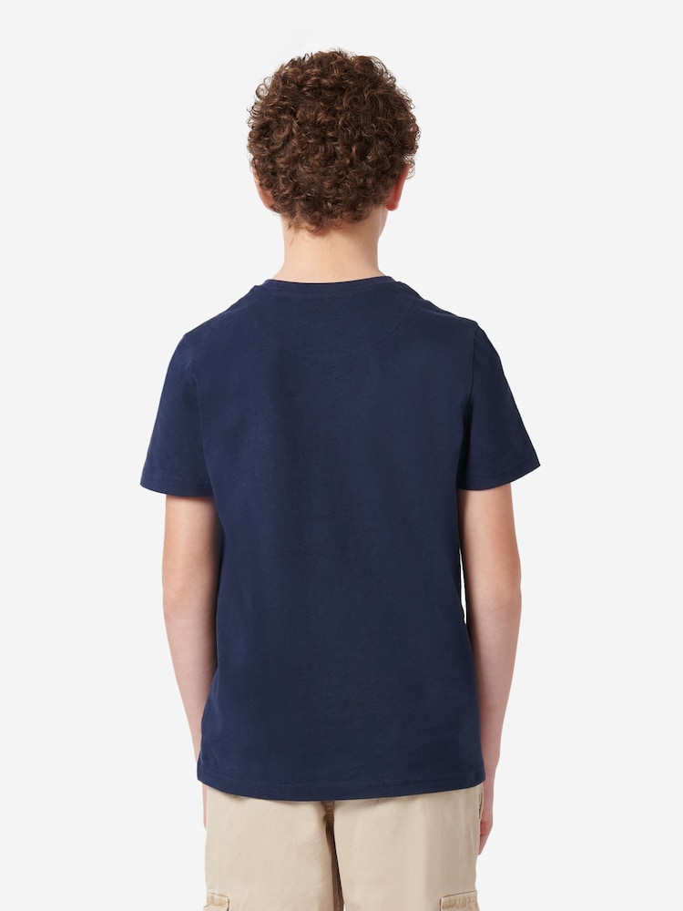 Wrangler Blue Boys Eagle 100% Cotton T-Shirt - Image 2 of 8