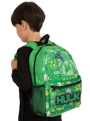 Character Green Marvel Hulk Backpack Lunch Bag And Water Bottle Set - Image 7 of 10