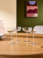 MADE.COM Set of 4 Clear Velma Crystal Cocktail Glasses - Image 3 of 4
