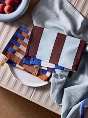 MADE.COM Set of 3 Brown Terri Tea Towels - Image 2 of 3