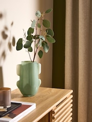 MADE.COM Green Mira Glass Vase - Image 1 of 4
