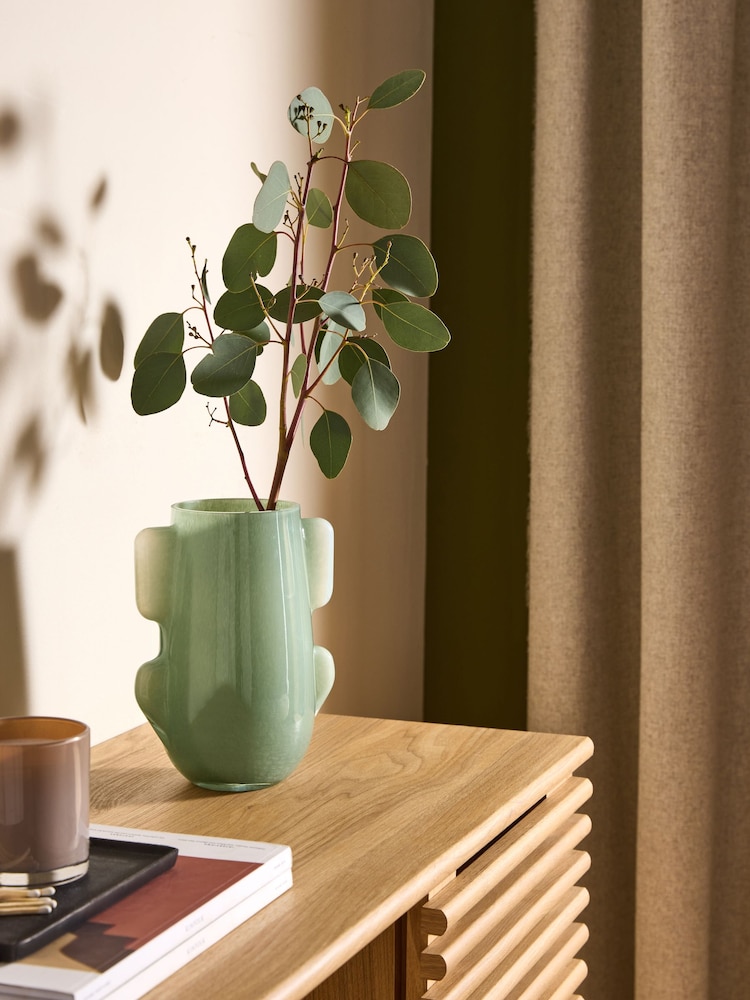 MADE.COM Green Mira Glass Vase - Image 1 of 4
