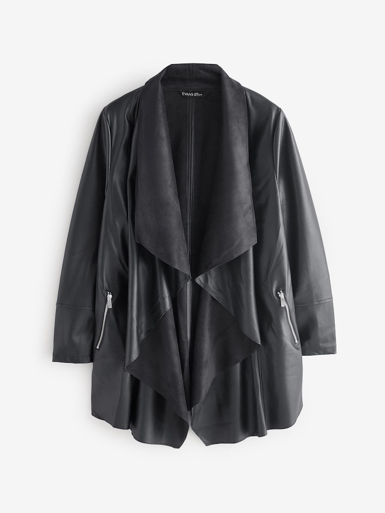 Evans Waterfall PU Black Jacket - Image 1 of 5