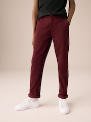 Burgundy Red Regular Fit Stretch Chino Trousers (3-17yrs) - Image 1 of 10