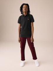 Burgundy Red Regular Fit Stretch Chino Trousers (3-17yrs) - Image 2 of 10