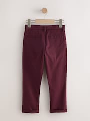 Burgundy Red Regular Fit Stretch Chino Trousers (3-17yrs) - Image 6 of 10