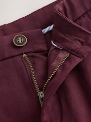 Burgundy Red Regular Fit Stretch Chino Trousers (3-17yrs) - Image 8 of 10
