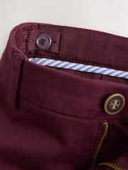 Burgundy Red Regular Fit Stretch Chino Trousers (3-17yrs) - Image 9 of 10