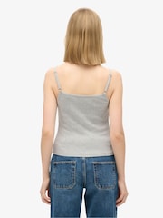 Superdry Grey Athletic Essentials Graphic Button Cami - Image 2 of 4