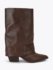 Steve Madden Brown Saddle Western Boots - Image 1 of 4