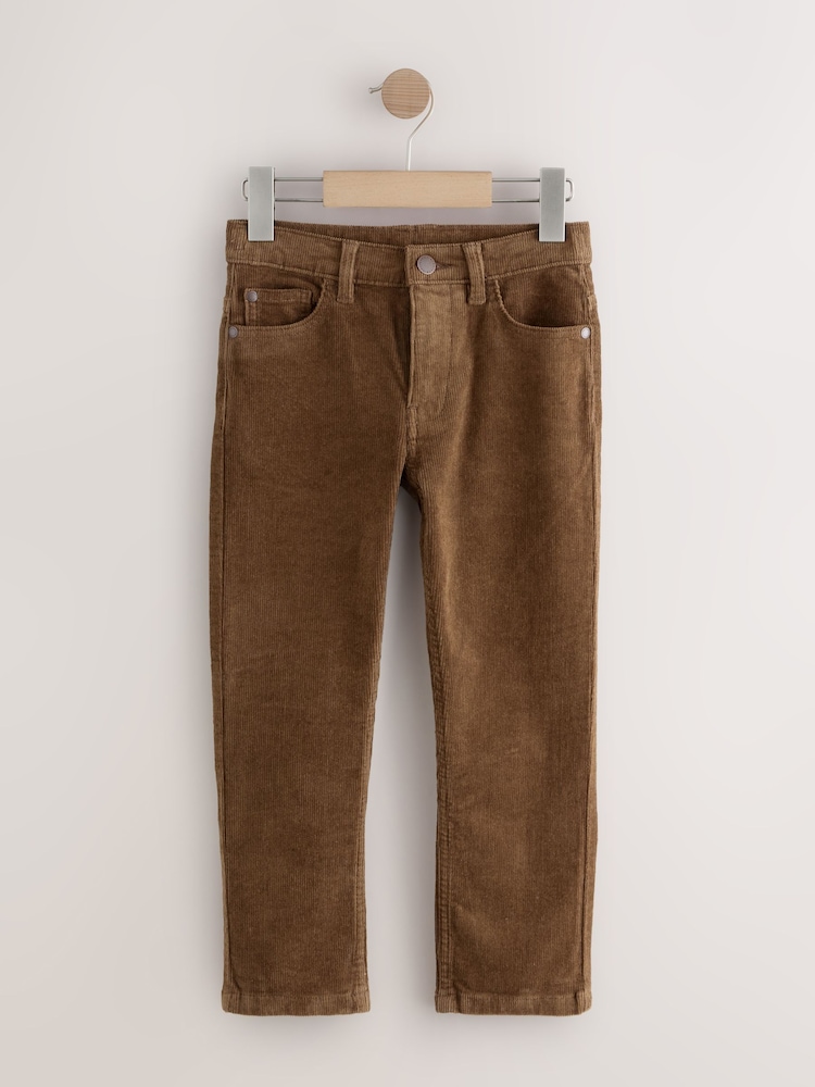 Tan Brown Regular Fit Corduroy Trousers (3-16yrs) - Image 1 of 5 Tan Brown Regular Fit Corduroy Trousers (3-16yrs) - Image 1 of 5