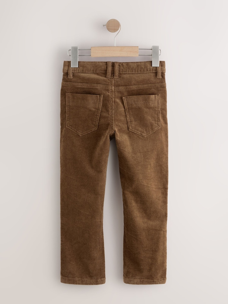 Tan Brown Regular Fit Corduroy Trousers (3-16yrs) - Image 2 of 5 Tan Brown Regular Fit Corduroy Trousers (3-16yrs) - Image 2 of 5