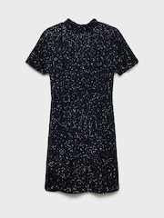 Mango Blue Sequin Party Dress - Image 4 of 5