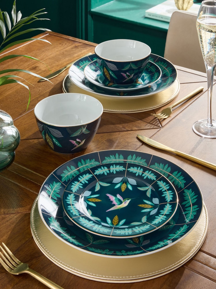 12 Piece Navy Dark Opulence Dinner Set - Image 1 of 5