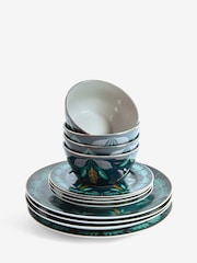 12 Piece Navy Dark Opulence Dinner Set - Image 5 of 5