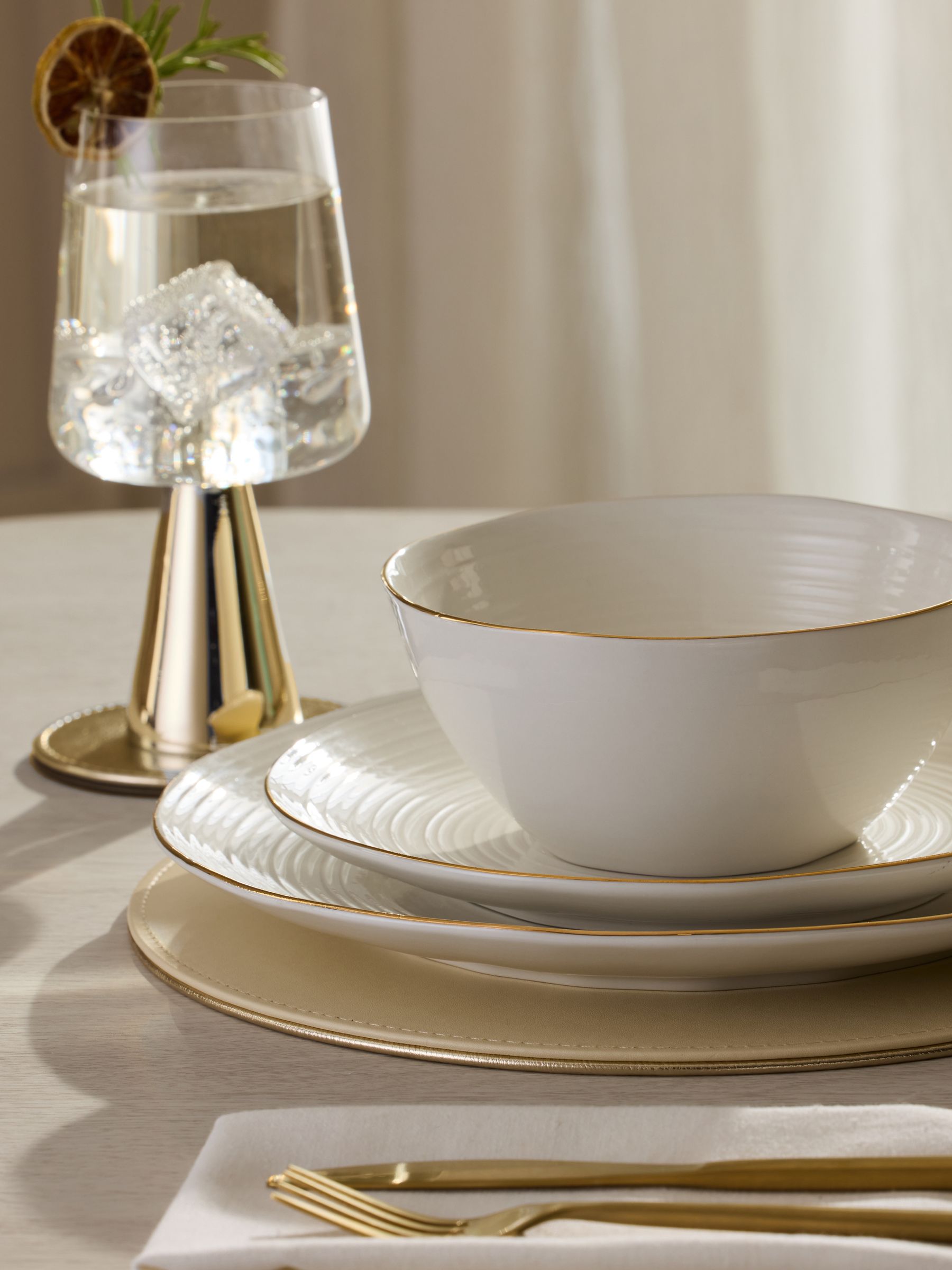 Buy 12 Piece Gold Kya Dinner Set from the Next UK online shop