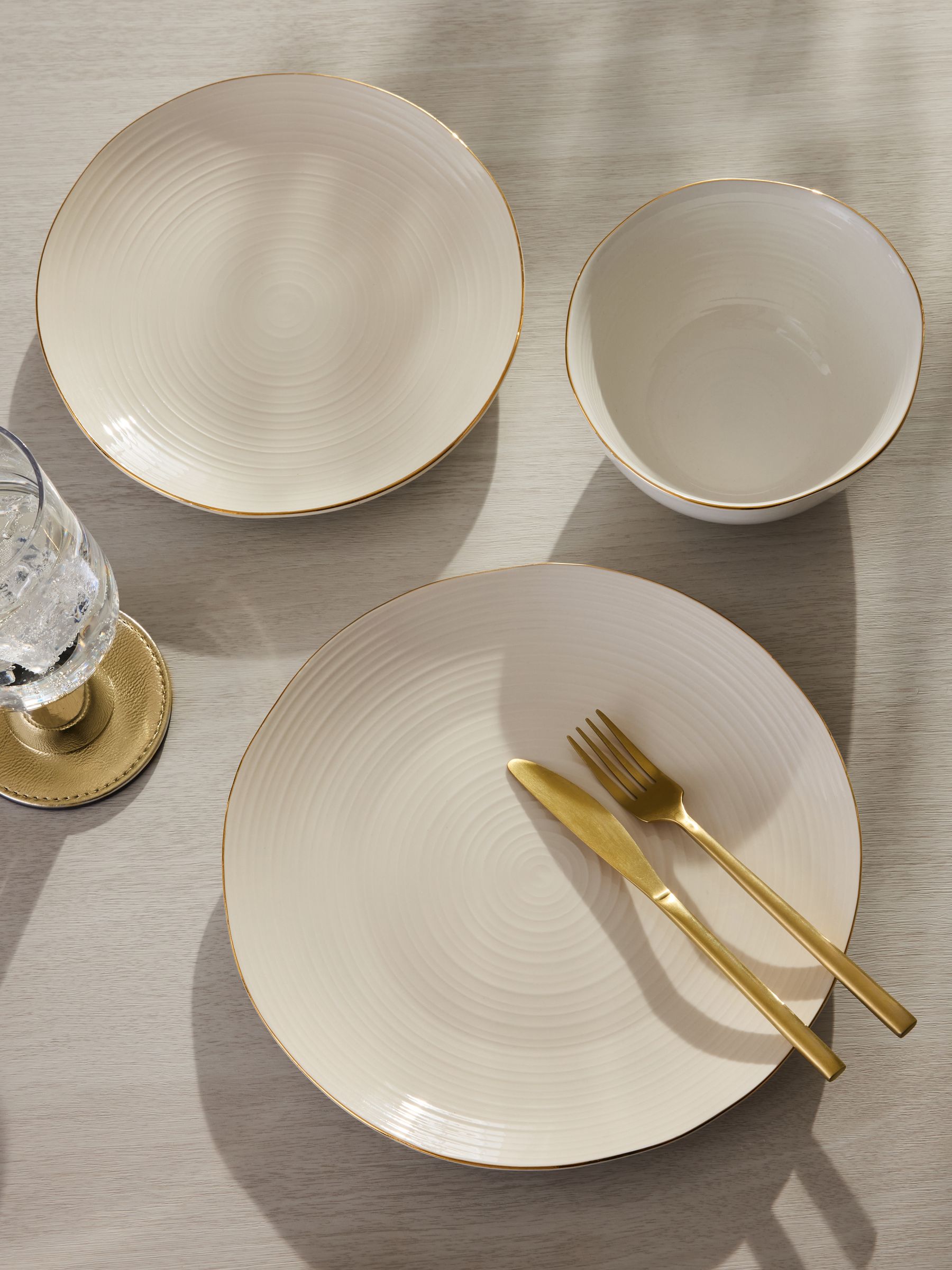 Buy 12 Piece Gold Kya Dinner Set from the Next UK online shop