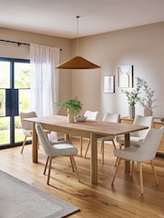 Light Natural 6 to 10 Seater Noa Dining Table - Image 3 of 8