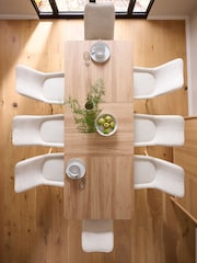 Light Natural 6 to 10 Seater Noa Dining Table - Image 5 of 8
