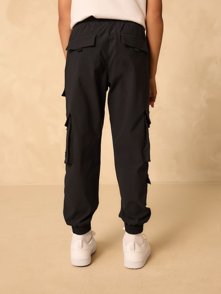 Black Cargo Premium Putty Trousers (3-16yrs) - Image 2 of 11