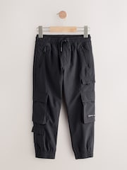 Black Cargo Premium Putty Trousers (3-16yrs) - Image 4 of 11