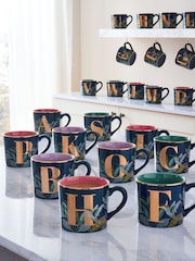 Navy Hummingbird Alphabet Mug - Image 2 of 3
