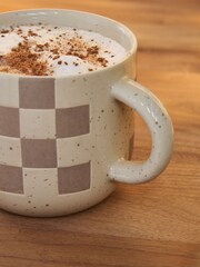Natural Checkerboard Mug - Image 2 of 3