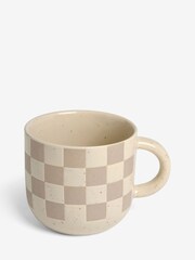 Natural Checkerboard Mug - Image 3 of 3