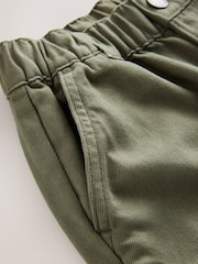 Khaki Green Twill Woven Cotton Cargo Trousers (3-16yrs) - Image 8 of 8