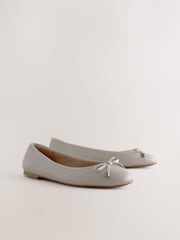Bone Forever Comfort® Round Toe Leather Ballerina Shoes - Image 4 of 7