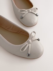 Bone Forever Comfort® Round Toe Leather Ballerina Shoes - Image 6 of 7