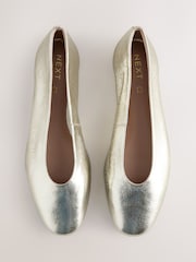 Gold Standard/Wide Fit Forever Comfort® Leather Round Toe Ballerinas - Image 6 of 10