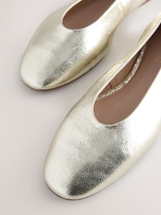 Gold Standard/Wide Fit Forever Comfort® Leather Round Toe Ballerinas - Image 9 of 10