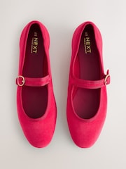 Red Forever Comfort® Round Toe Buckle Detail Mary Jane Shoes - Image 1 of 10
