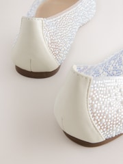 Metallic Forever Comfort® Round Toe Jewel Vinyl Ballerinas - Image 6 of 6