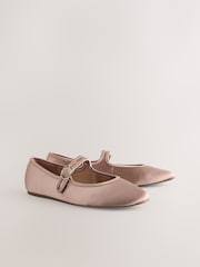 Pink Forever Comfort® Round Toe Buckle Detail Mary Jane Shoes - Image 7 of 10