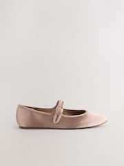 Pink Forever Comfort® Round Toe Buckle Detail Mary Jane Shoes - Image 8 of 10