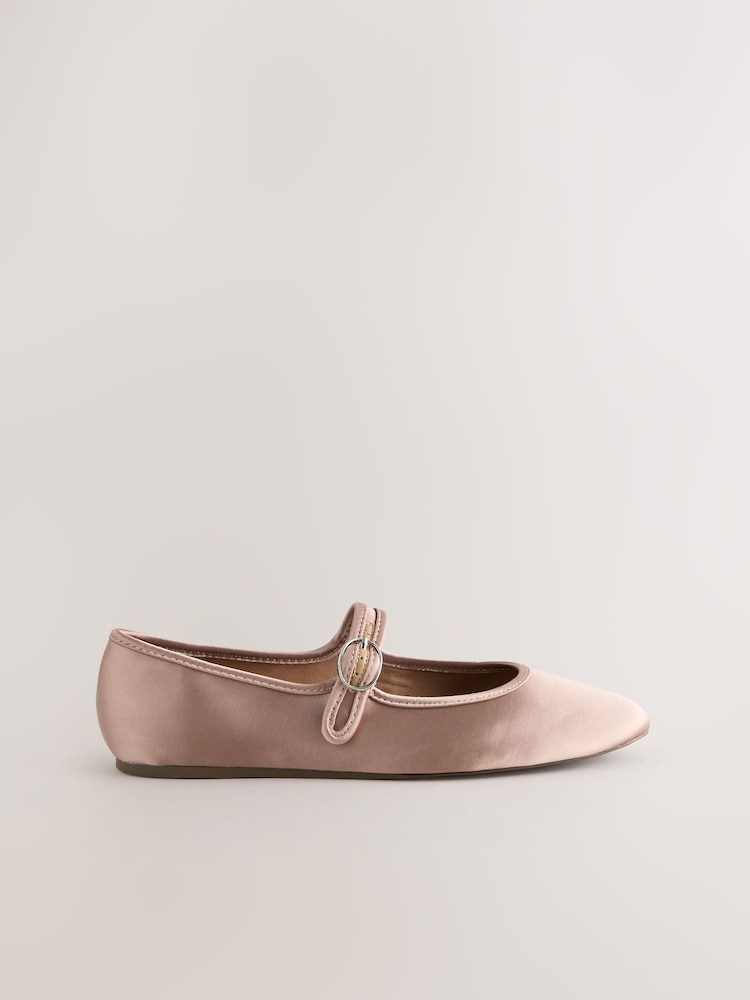 Pink Forever Comfort® Round Toe Buckle Detail Mary Jane Shoes - Image 8 of 10