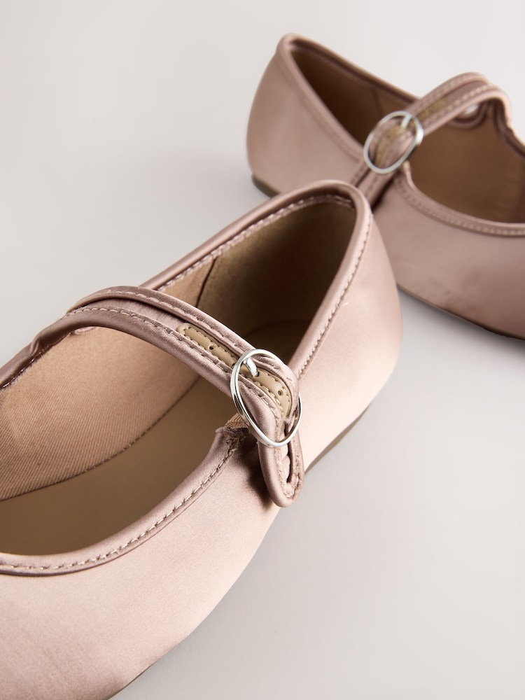 Pink Forever Comfort® Round Toe Buckle Detail Mary Jane Shoes - Image 9 of 10