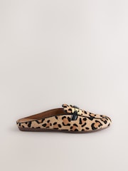 Leopardji potisk - Usnjeni natikači s kovinskim detajlom Forever Comfort® - Slika 7 iz 11