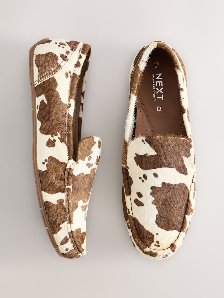 Animal Forever Comfort® Leather Round Toe Slim Driver Loafers - Image 1 of 5