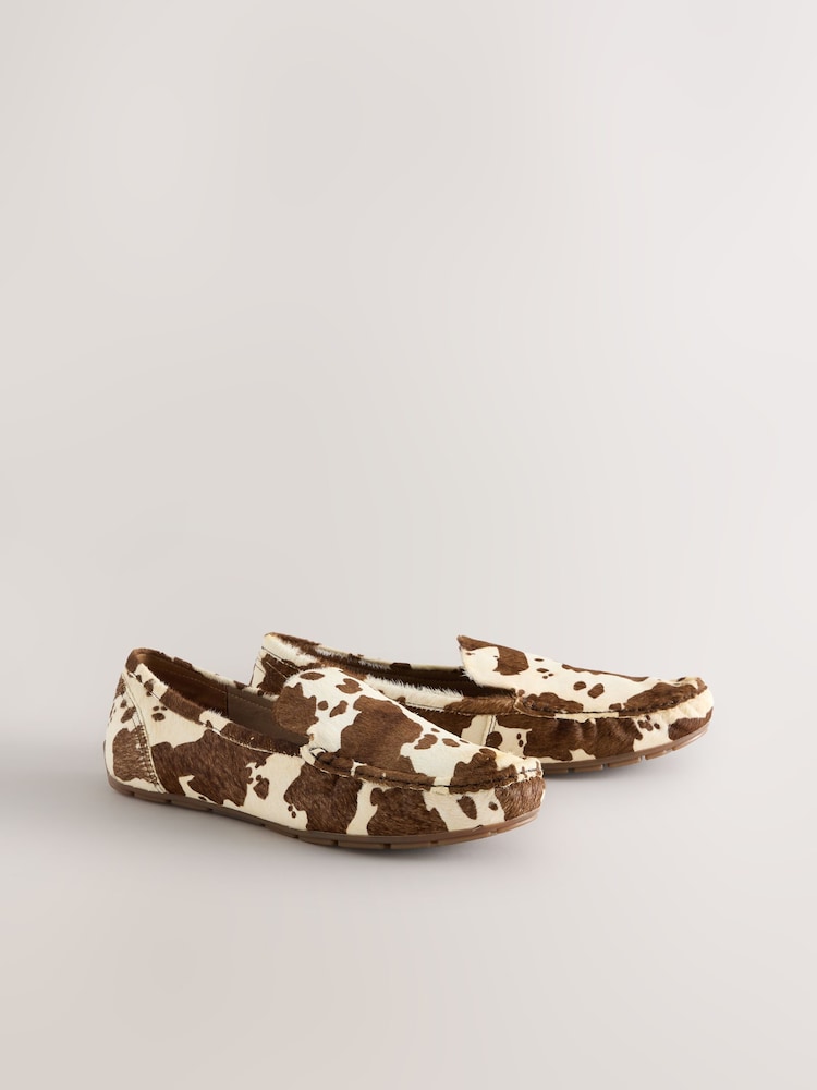 Animal Forever Comfort® Leather Round Toe Slim Driver Loafers - Image 2 of 5