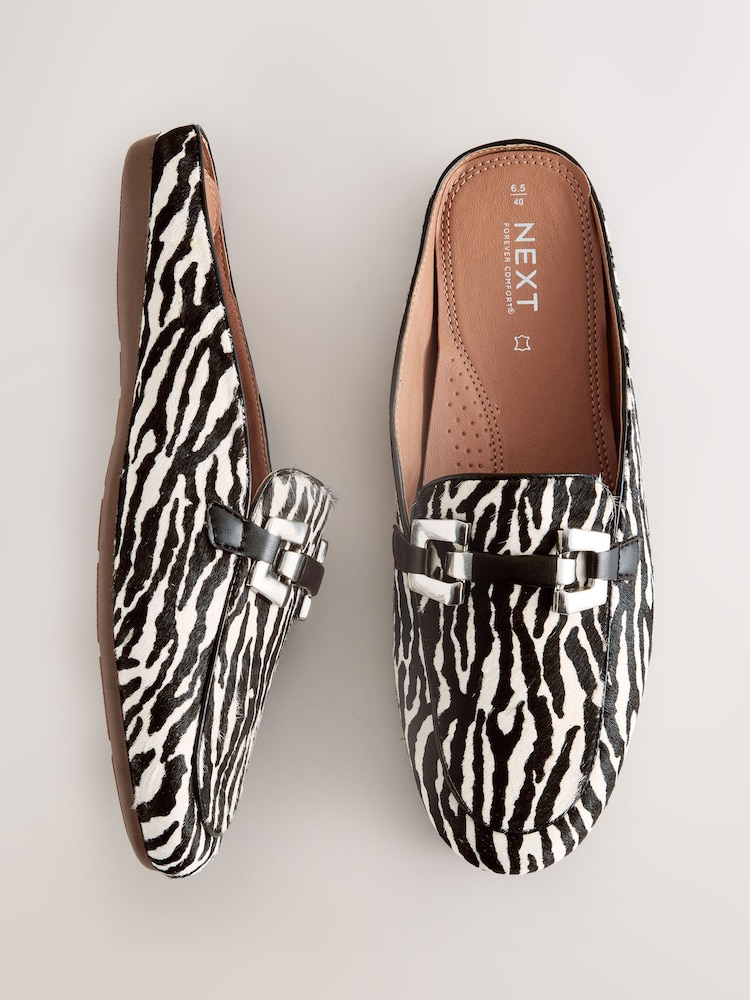 Zebra - Usnjeni natikači s kovinskim detajlom Forever Comfort® - Slika 1 iz 5