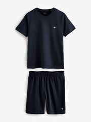 GANT Blue 100% Cotton Jersey Pyjamas Set - Image 1 of 4