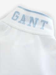 GANT Off White Kids Tipped Pique Polo Shirt - Image 4 of 5